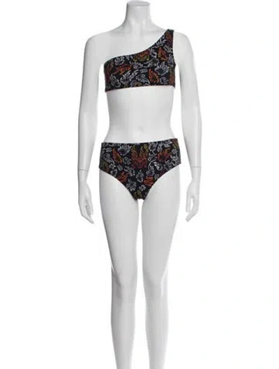 Pre-owned Marcell Von Berlin Graphic Print One-piece In Black