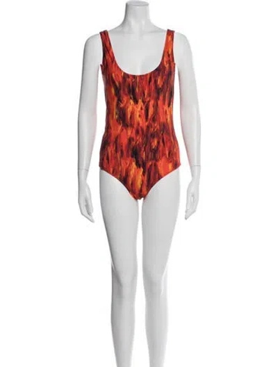 Pre-owned Marcell Von Berlin Graphic Print One-piece In Black