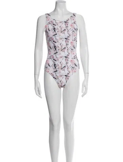 Pre-owned Marcell Von Berlin Graphic Print One-piece In Purple