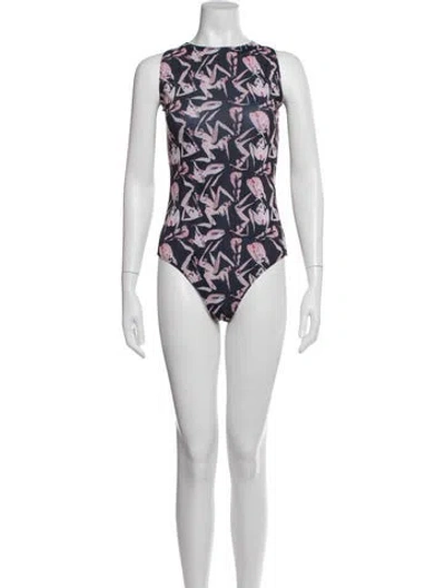 Pre-owned Marcell Von Berlin Graphic Print One-piece W/ Tags In Multi