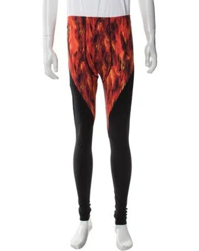 Pre-owned Marcell Von Berlin Graphic Print Pants W/ Tags In Red