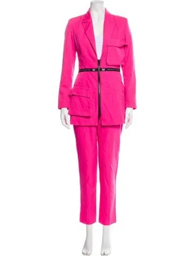 Pre-owned Marcell Von Berlin Graphic Print Pantsuit In Pink