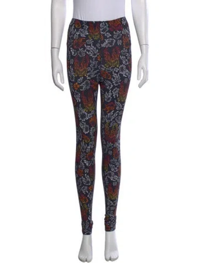 Pre-owned Marcell Von Berlin Graphic Print Skinny Leg Pants W/ Tags In Black