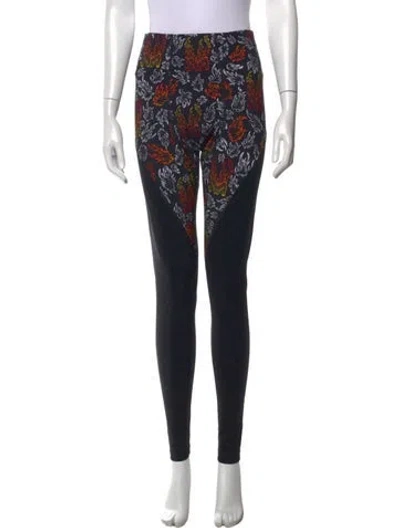 Pre-owned Marcell Von Berlin Graphic Print Skinny Leg Pants W/ Tags In Black