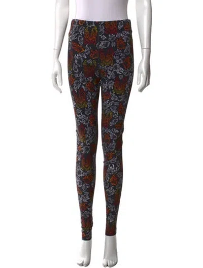 Pre-owned Marcell Von Berlin Graphic Print Skinny Leg Pants W/ Tags In Black