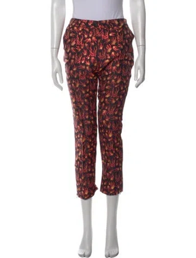 Pre-owned Marcell Von Berlin Graphic Print Straight Leg Pants W/ Tags In Multi