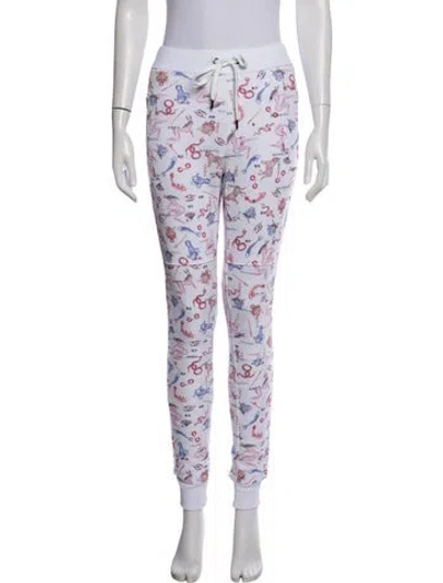 Pre-owned Marcell Von Berlin Graphic Print Sweatpants W/ Tags In Purple