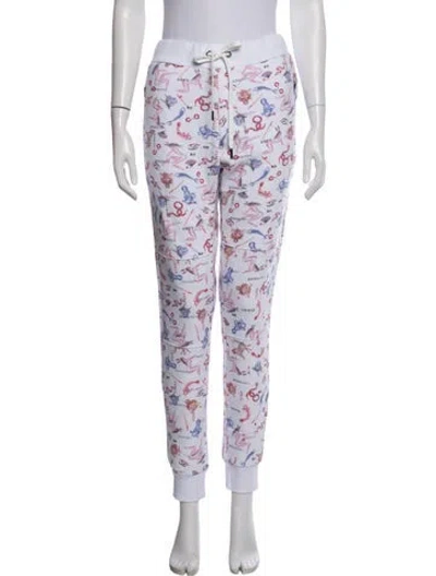 Pre-owned Marcell Von Berlin Graphic Print Sweatpants W/ Tags In White