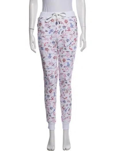 Pre-owned Marcell Von Berlin Graphic Print Sweatpants W/ Tags In White