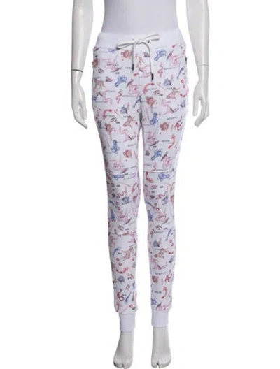 Pre-owned Marcell Von Berlin Graphic Print Sweatpants W/ Tags In White
