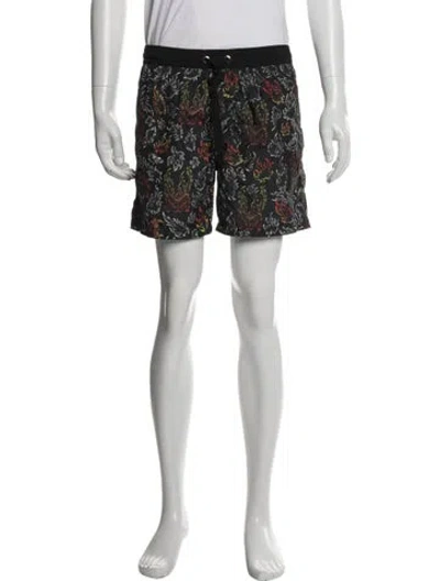 Pre-owned Marcell Von Berlin Graphic Print Swim Trunks W/ Tags In Multi