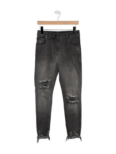 Pre-owned Marcell Von Berlin High-rise Skinny Leg Jeans In Grey
