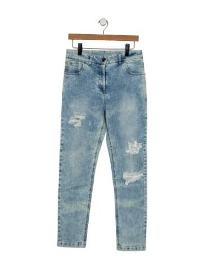 Pre-owned Marcell Von Berlin High-rise Skinny Leg Jeans W/ Tags In Blue