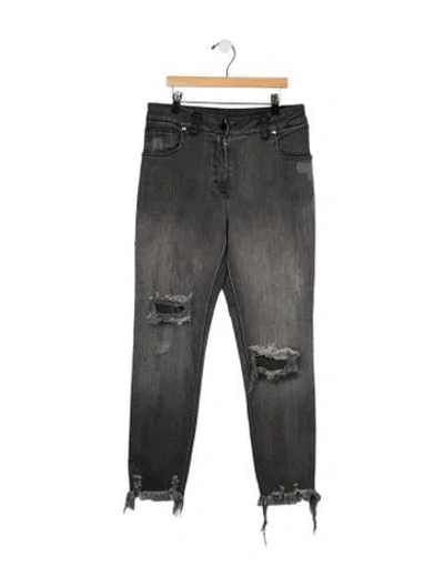 Pre-owned Marcell Von Berlin High-rise Skinny Leg Jeans W/ Tags In Grey