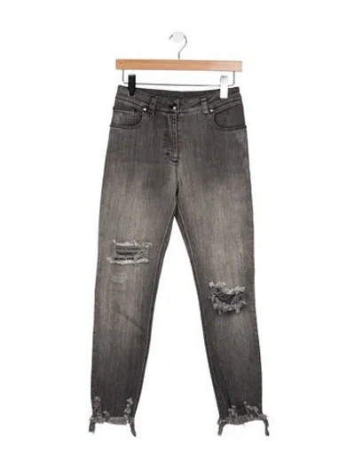 Pre-owned Marcell Von Berlin High-rise Skinny Leg Jeans W/ Tags In Grey