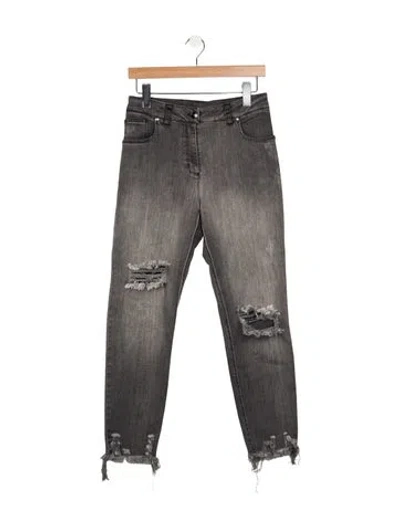 Pre-owned Marcell Von Berlin High-rise Skinny Leg Jeans W/ Tags In Grey