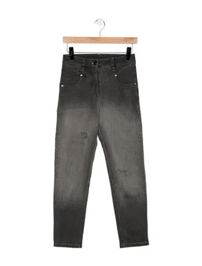 Pre-owned Marcell Von Berlin High-rise Straight Leg Jeans In Grey
