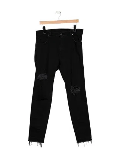 Pre-owned Marcell Von Berlin High-rise Straight Leg Jeans W/ Tags In Black