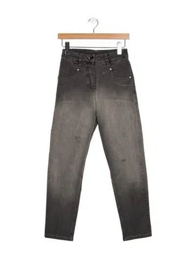 Pre-owned Marcell Von Berlin High-rise Straight Leg Jeans W/ Tags In Grey