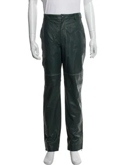 Pre-owned Marcell Von Berlin Lambskin Pants W/ Tags In Green