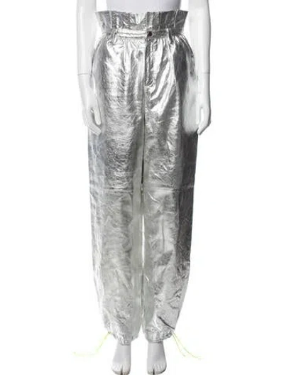 Pre-owned Marcell Von Berlin Lambskin Straight Leg Pants W/ Tags In Multi