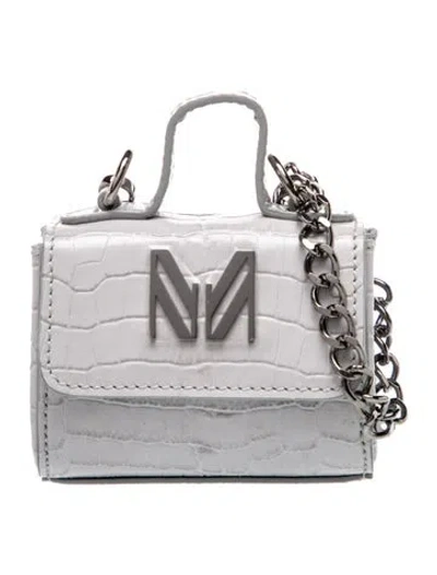 Pre-owned Marcell Von Berlin Leather Crossbody Bag In Silver