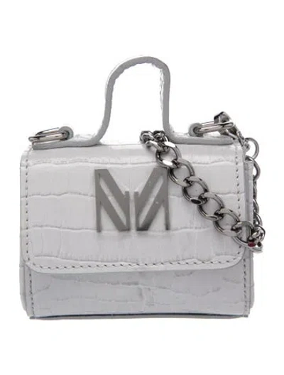 Pre-owned Marcell Von Berlin Leather Crossbody Bag W/ Tags In Gray