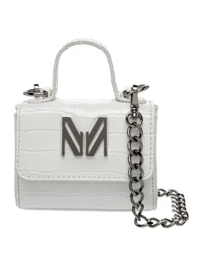 Pre-owned Marcell Von Berlin Leather Shoulder Bag In White