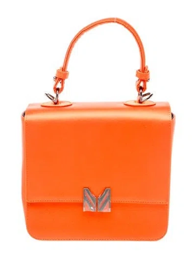 Pre-owned Marcell Von Berlin Leather Top Handle Bag W/ Tags In Orange