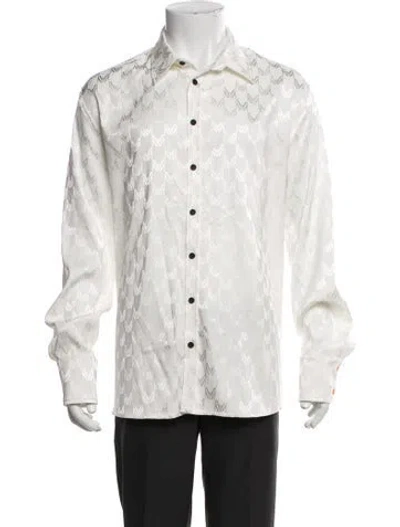 Pre-owned Marcell Von Berlin Long Sleeve Dress Shirt W/ Tags In White