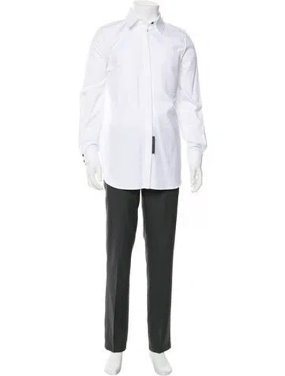 Pre-owned Marcell Von Berlin Long Sleeve Dress Shirt In White