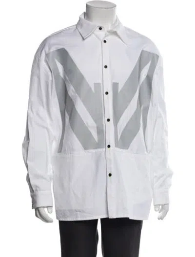 Pre-owned Marcell Von Berlin Long Sleeve Shirt W/ Tags In White