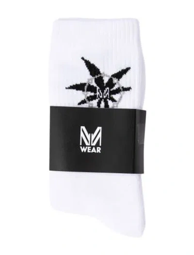 Pre-owned Marcell Von Berlin Men Cotton Socks  W/tags In White