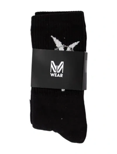 Pre-owned Marcell Von Berlin Mens Socks W/tags In Black