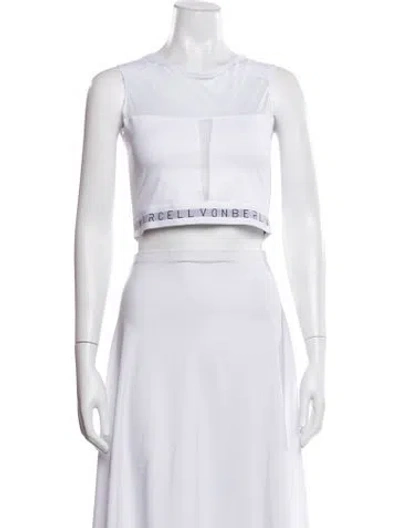 Pre-owned Marcell Von Berlin Mesh Accents Lounge Set W/ Tags In White