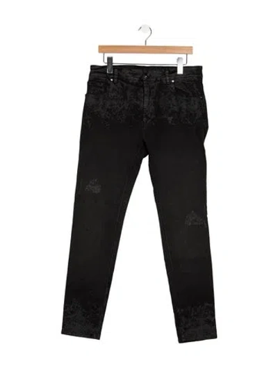Pre-owned Marcell Von Berlin Mid-rise Skinny Leg Jeans In Black