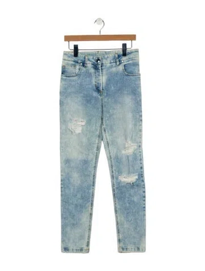 Pre-owned Marcell Von Berlin Mid-rise Skinny Leg Jeans W/ Tags In Blue