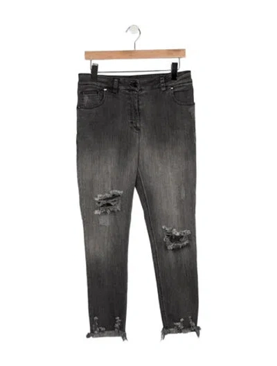 Pre-owned Marcell Von Berlin Mid-rise Skinny Leg Jeans W/ Tags In Gray