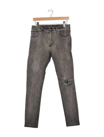 Pre-owned Marcell Von Berlin Mid-rise Skinny Leg Jeans W/ Tags In Grey