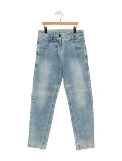 Pre-owned Marcell Von Berlin Mid-rise Straight Leg Jeans In Blue
