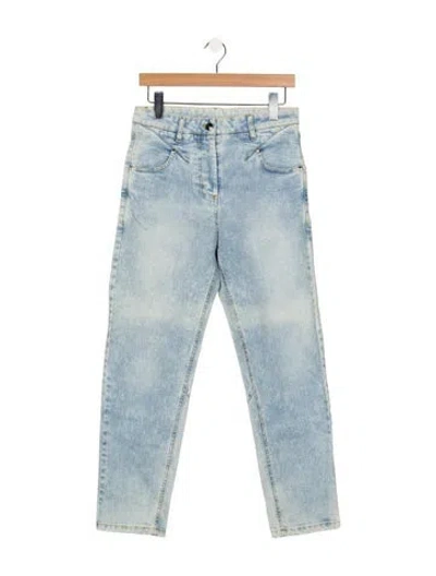 Pre-owned Marcell Von Berlin Mid-rise Straight Leg Jeans W/ Tags In Blue