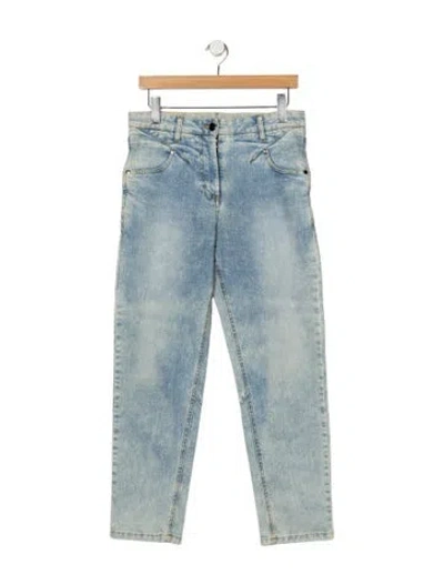 Pre-owned Marcell Von Berlin Mid-rise Straight Leg Jeans W/ Tags In Blue