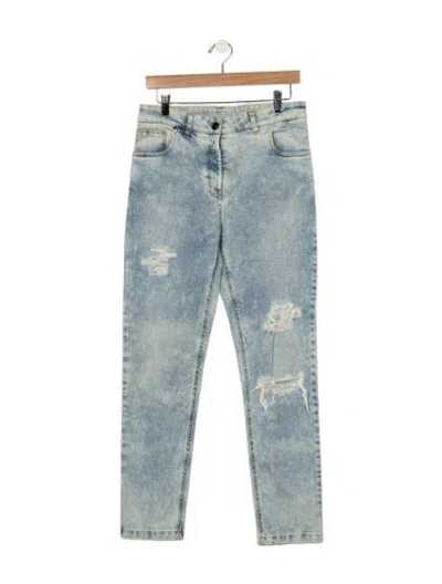 Pre-owned Marcell Von Berlin Mid-rise Straight Leg Jeans W/ Tags In Blue