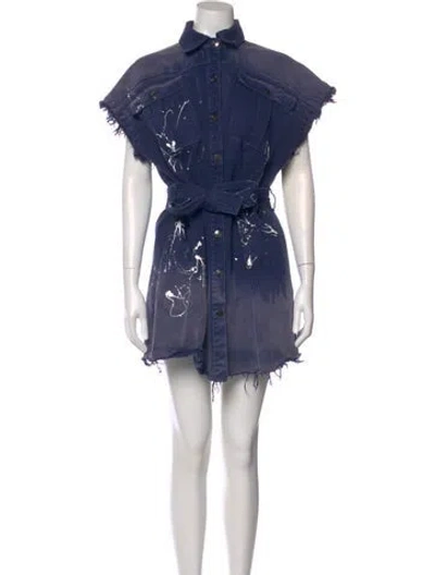 Pre-owned Marcell Von Berlin Mini Dress W/ Tags In Blue