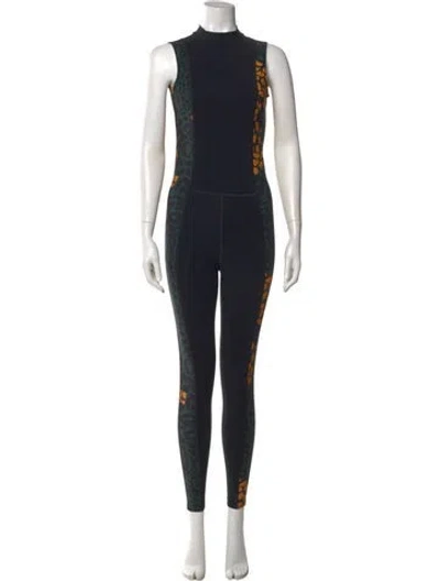 Pre-owned Marcell Von Berlin Mock Neck Jumpsuit In Black