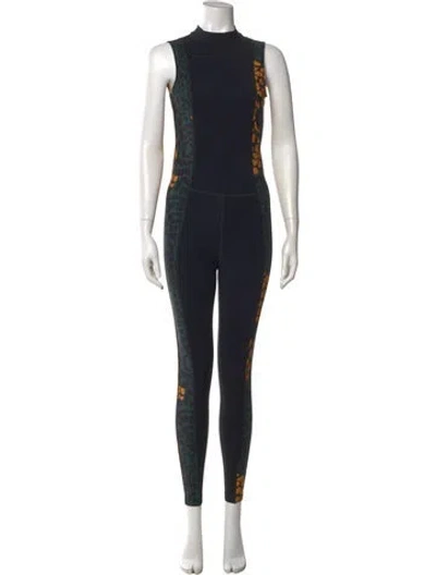 Pre-owned Marcell Von Berlin Mock Neck Jumpsuit In Black