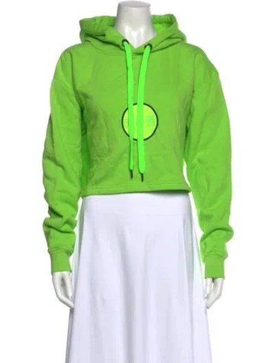 Pre-owned Marcell Von Berlin Mock Neck Long Sleeve Sweatshirt In Green