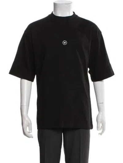 Pre-owned Marcell Von Berlin Mock Neck Short Sleeve T-shirt W/ Tags In Black