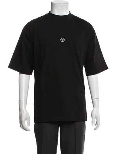 Pre-owned Marcell Von Berlin Mock Neck Short Sleeve T-shirt W/ Tags In Black