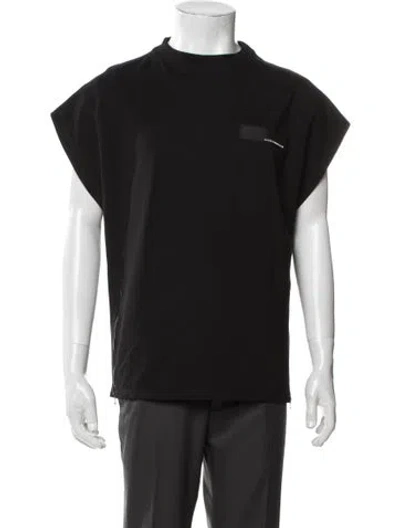 Pre-owned Marcell Von Berlin Mock Neck Sleeveless T-shirt W/ Tags In Black